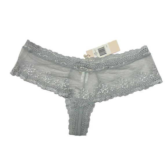 Eberjey NWT Colette Lace Boythong Color Steam Blue Size Large - Picture 4 of 4